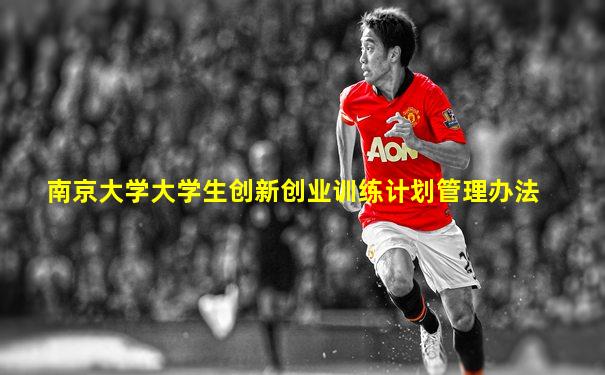 南京大学大学生创新创业训练计划管理办法