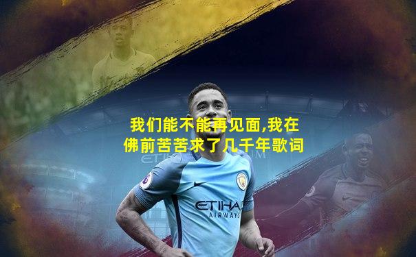 我们能不能再见面,我在佛前苦苦求了几千年歌词