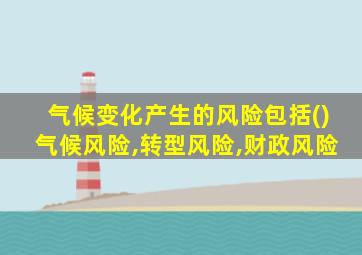 气候变化产生的风险包括()气候风险,转型风险,财政风险